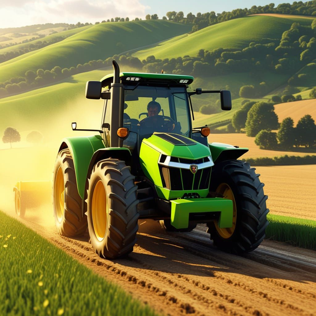 Lamborghini Tractor Concept Art: Clarkson Drives
