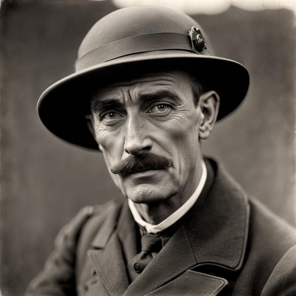 English Man Portrait After World War I