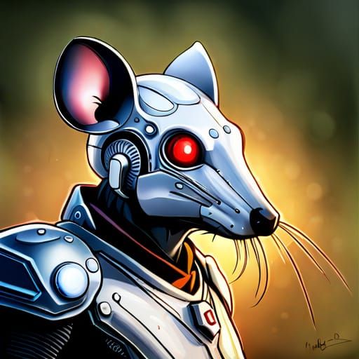 Anthropomorphic Cyborg Field Mouse Creation