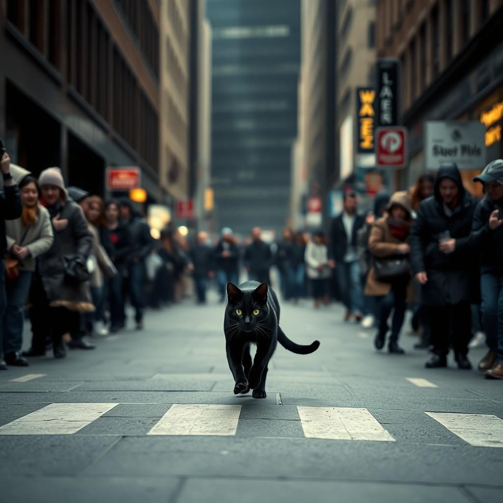 City Paralyzed by Black Cat Superstition