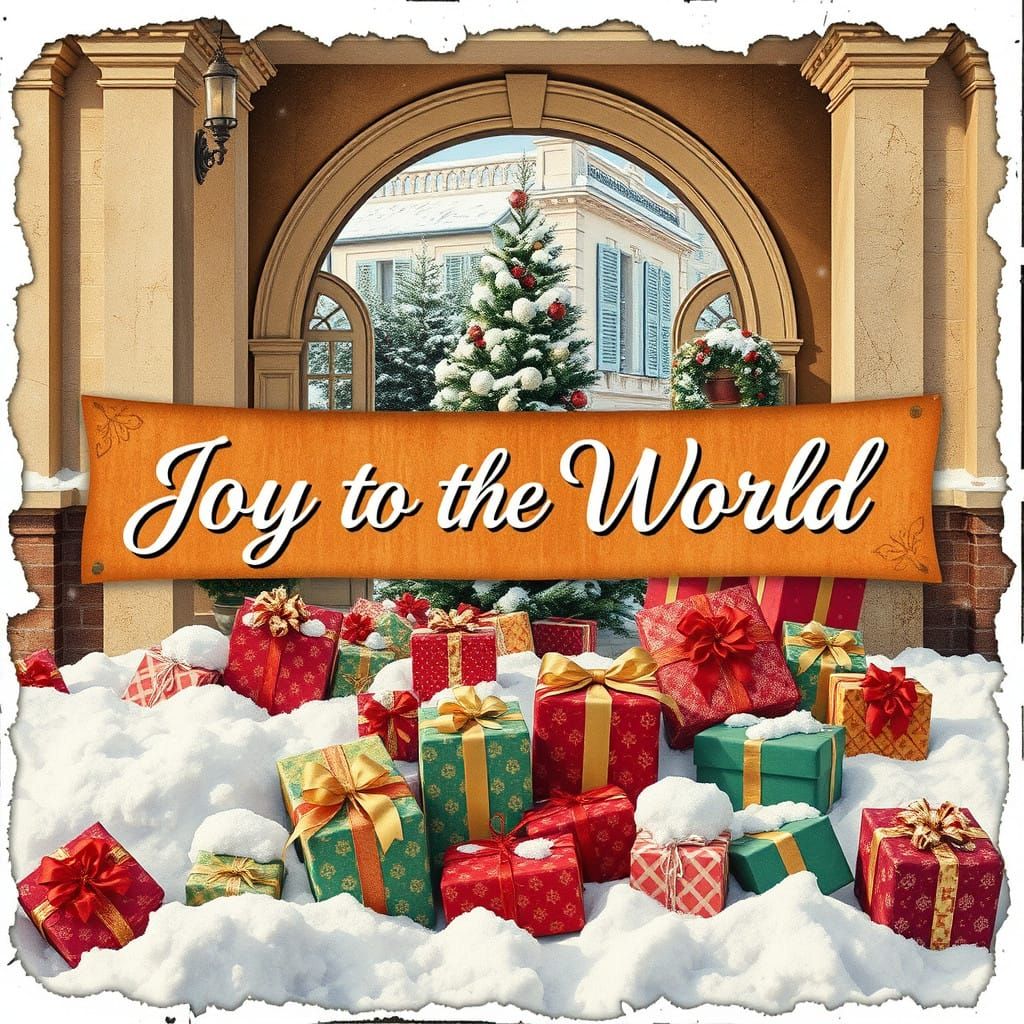 Traditional Christmas Wonderland with Vintage Flair