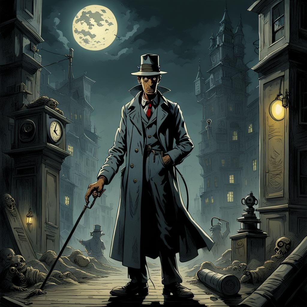 Horror Inspector Gadget in Doré Style