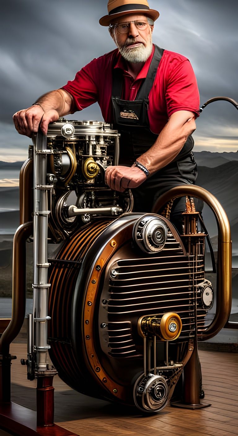 Steam-Powered Pickup Truck Engine