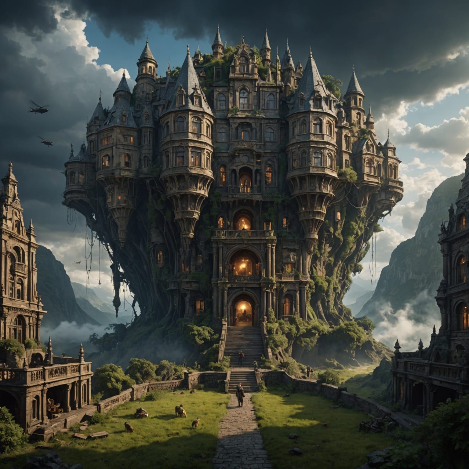 Lucky Baby in Epic Digital Matte Painting