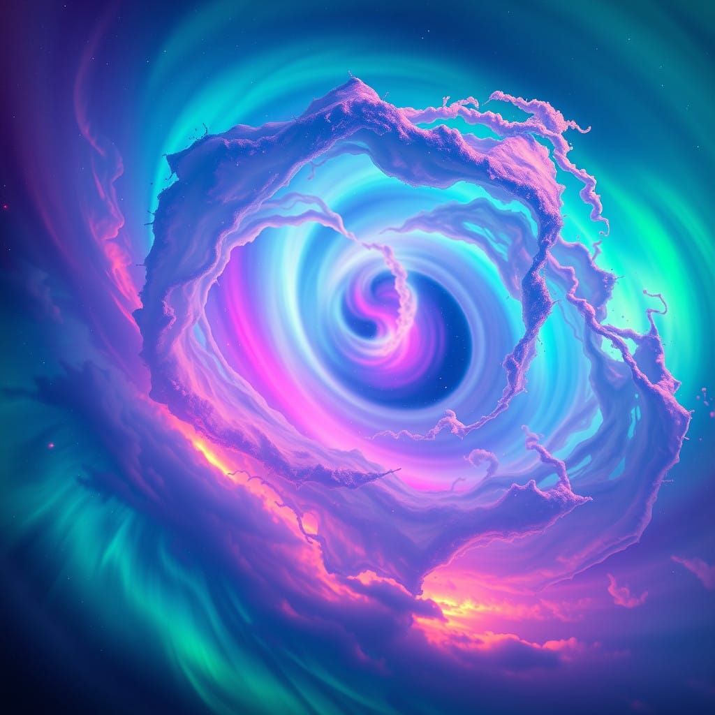 Ethereal Aurora Scapes in Vibrant Hues