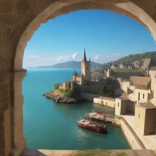 Medieval Scene Generated by AI