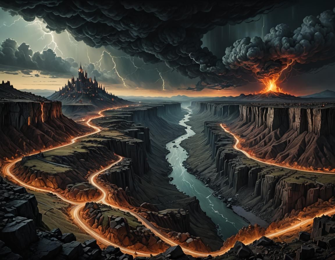 A depiction of the duality of light DARK es