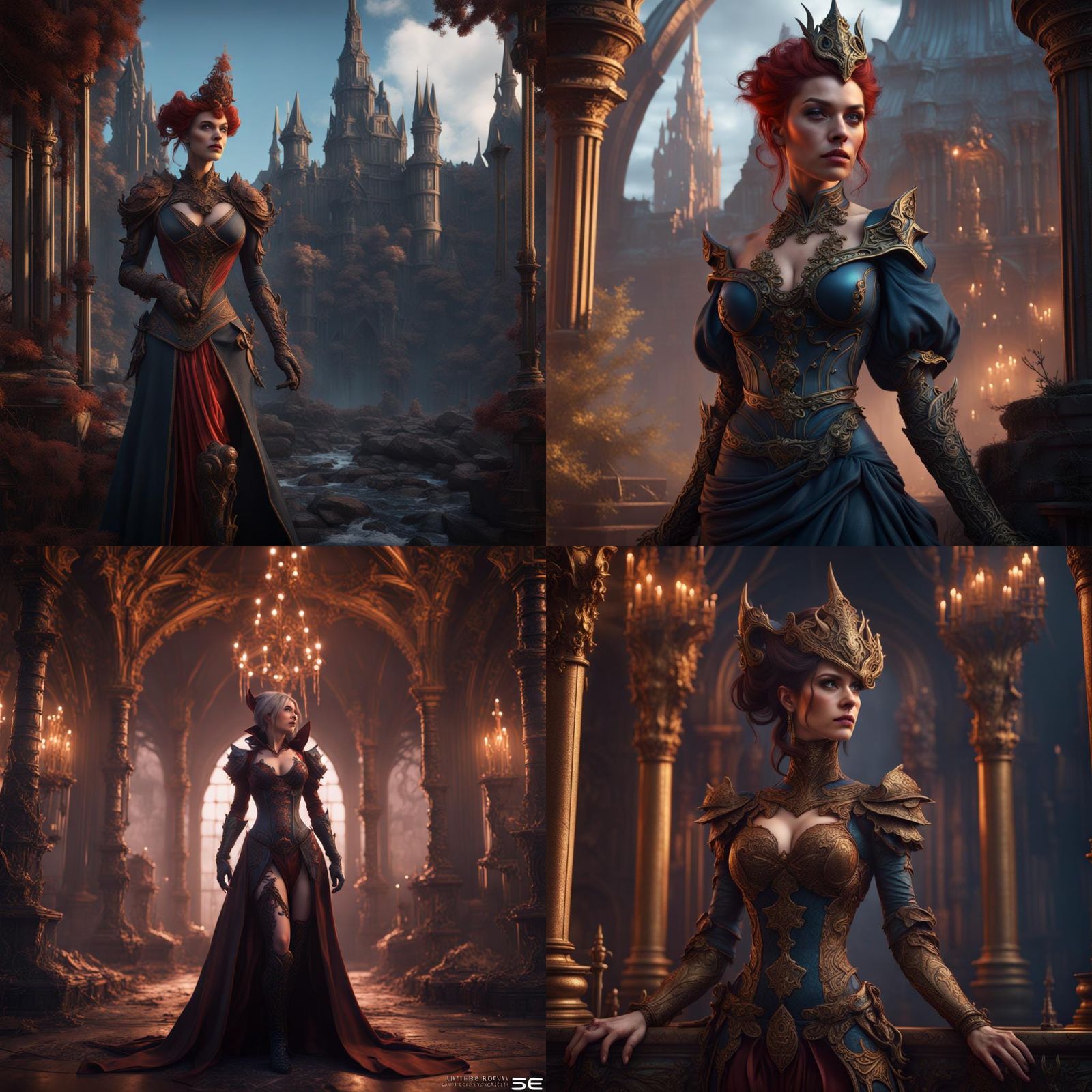 Fantastical Portrait of Mistress Robyn in Detailed Matte Pai...