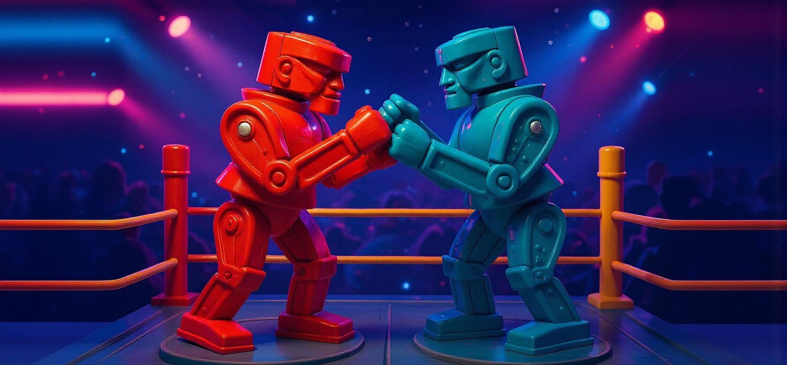 Rock 'Em Sock 'Em Robots Ready to Rumble