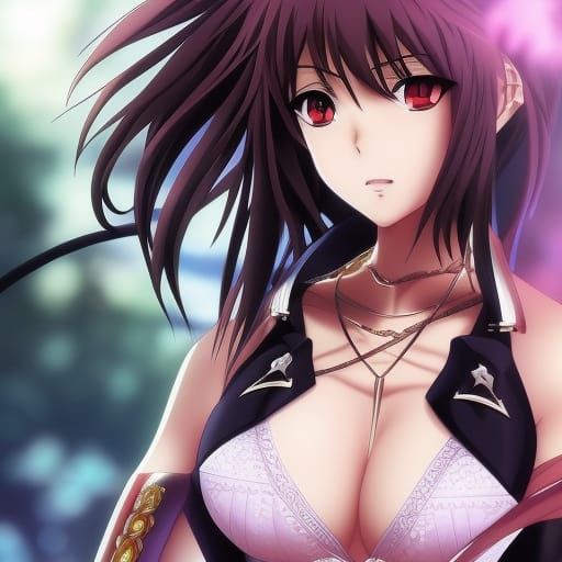 Anime Girl in Manga Style