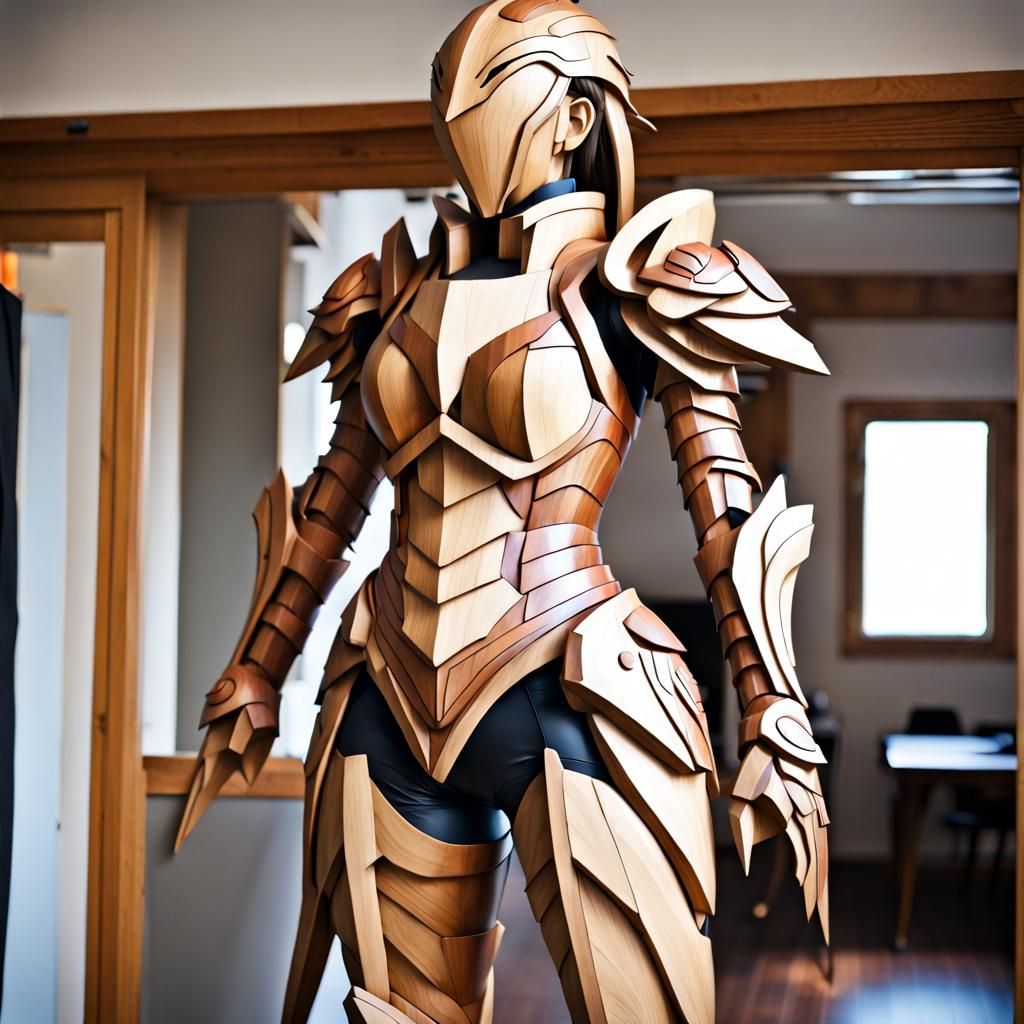 Powered Armor - Wooden Statue #2