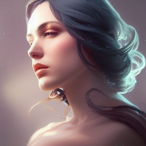 Lust Personified: Detailed Portrait in Artgerm Style