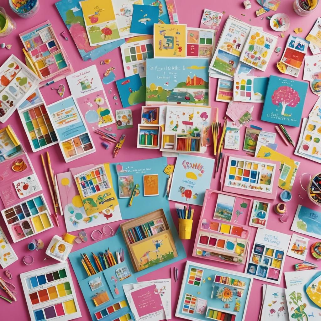 Smiling Children's Craft Kit in Ethereal Fantasy Style