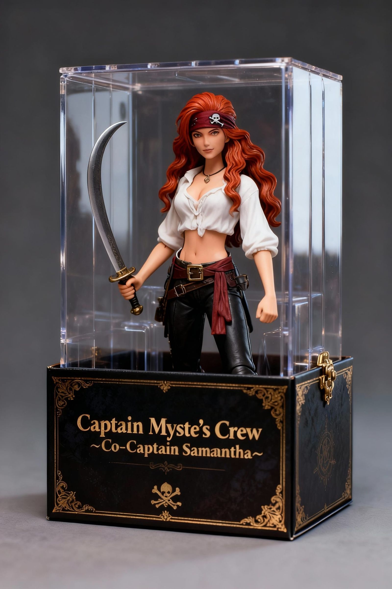 Pirate Captain Myste Action Figure in Display Box