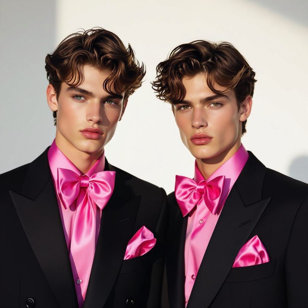 Teenage Boys in High Fashion Editorial Style