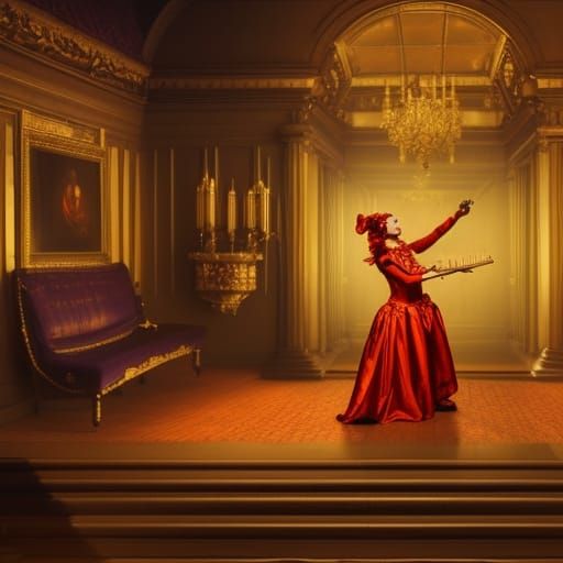 Jester's Dance in the Queen's Chamber: Digital Matte Paintin...