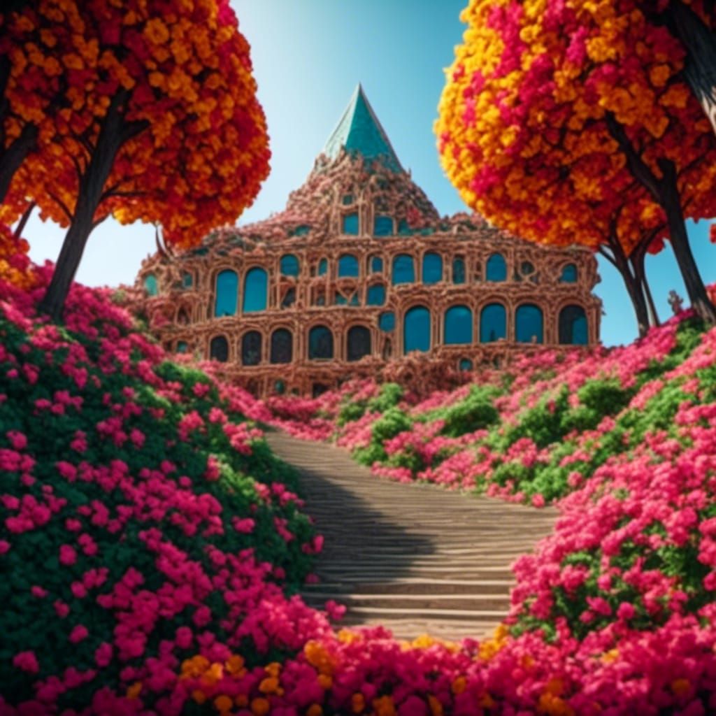 House on Hill: 3D Game Cinematic Render