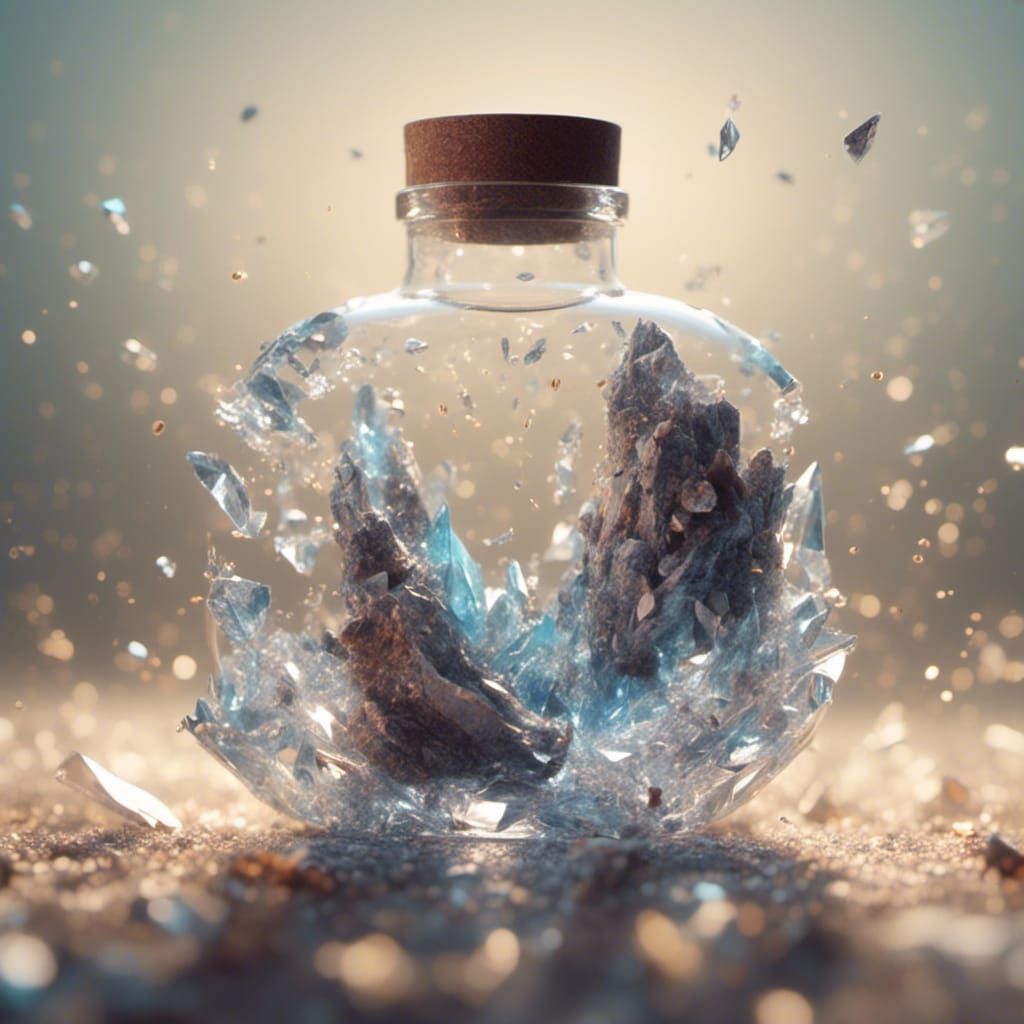 Time in a Crystal Bottle: High-Resolution AI Art