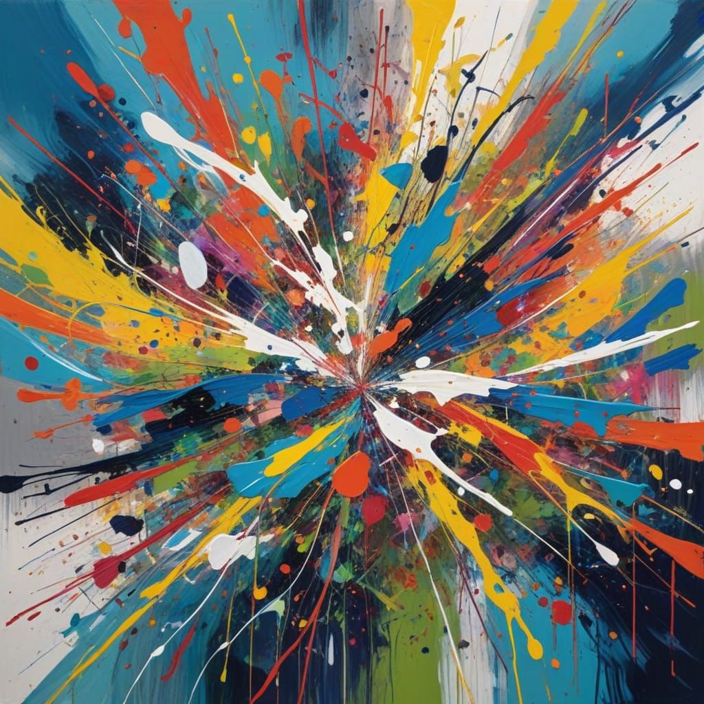 Vibrant Abstract Artwork in Expressive Colors