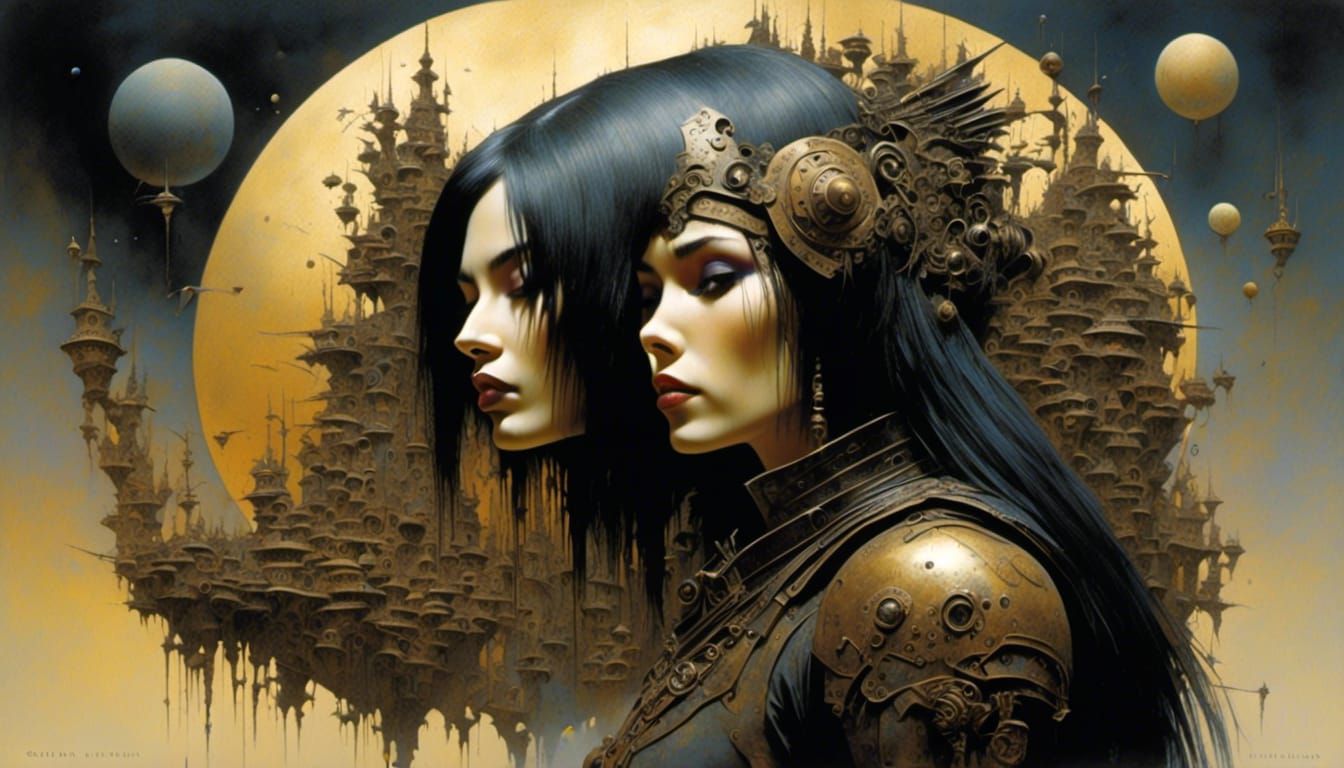 Epic Surreal Cosmic World, Visionary Art