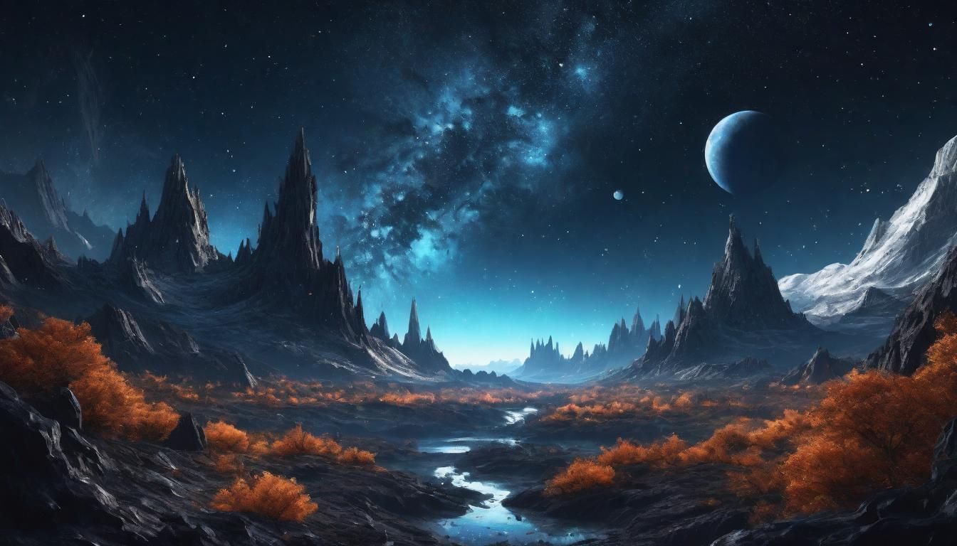 Ethereal Celestial Encounter in a Majestic Starscape