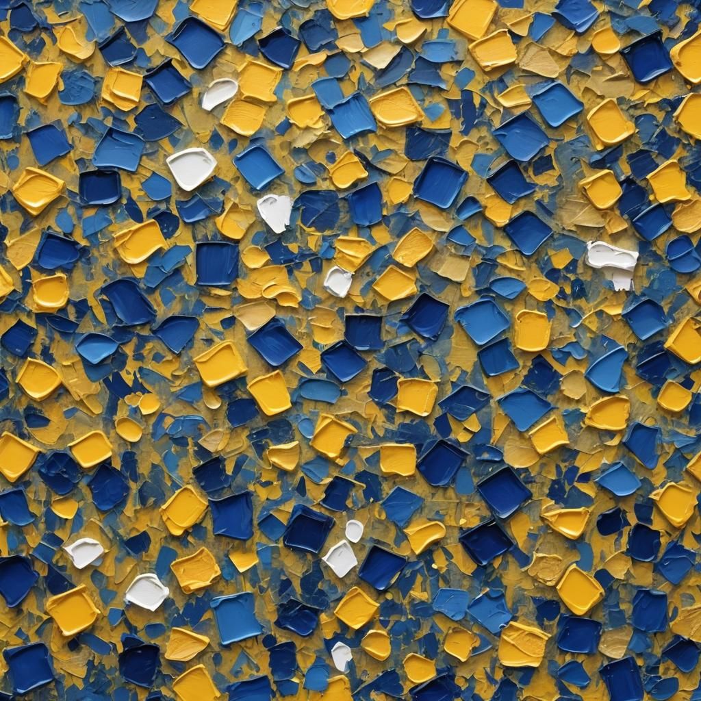 Dynamic Impasto Painting with Collage Elements