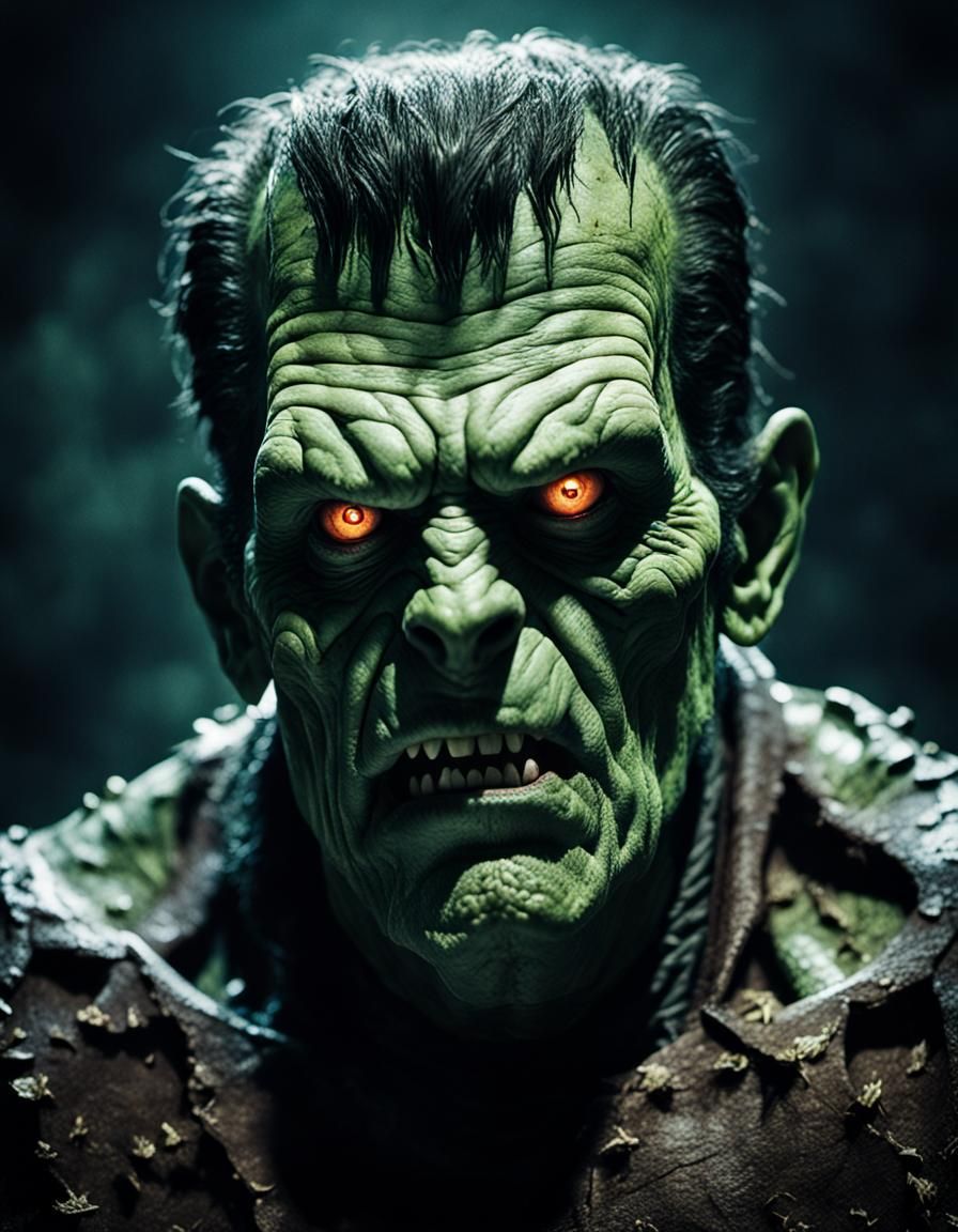 Terrifying Animal Frankenstein's Monster in Horror Movie Sty...