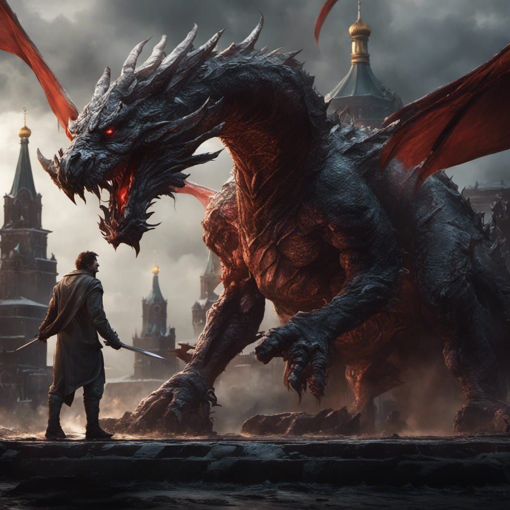 Superhero vs Dragons: Dark Fantasy Concept Art