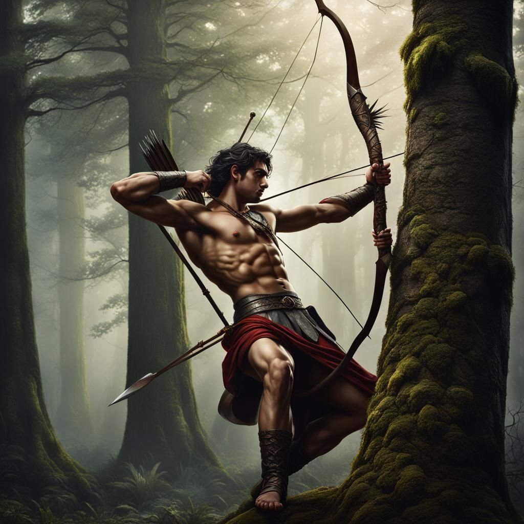St. Sebastian: Medieval Forest Archery in Hyperrealism
