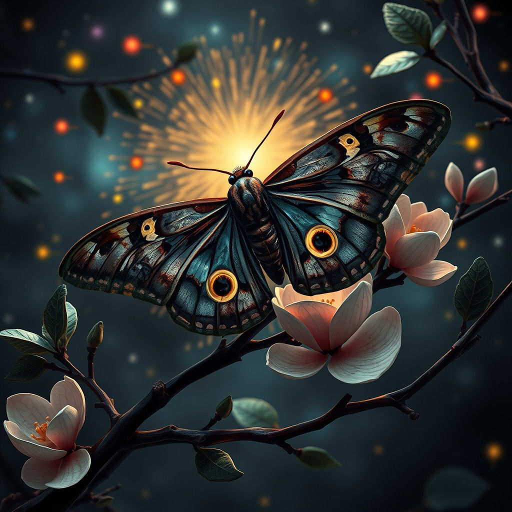 Surreal Christmas Synthwave in Psychedelic Style