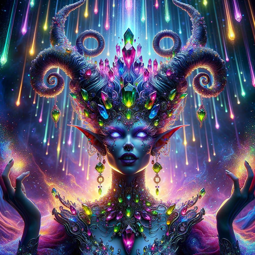 Divine Empress Ascends with Radiant Splendor