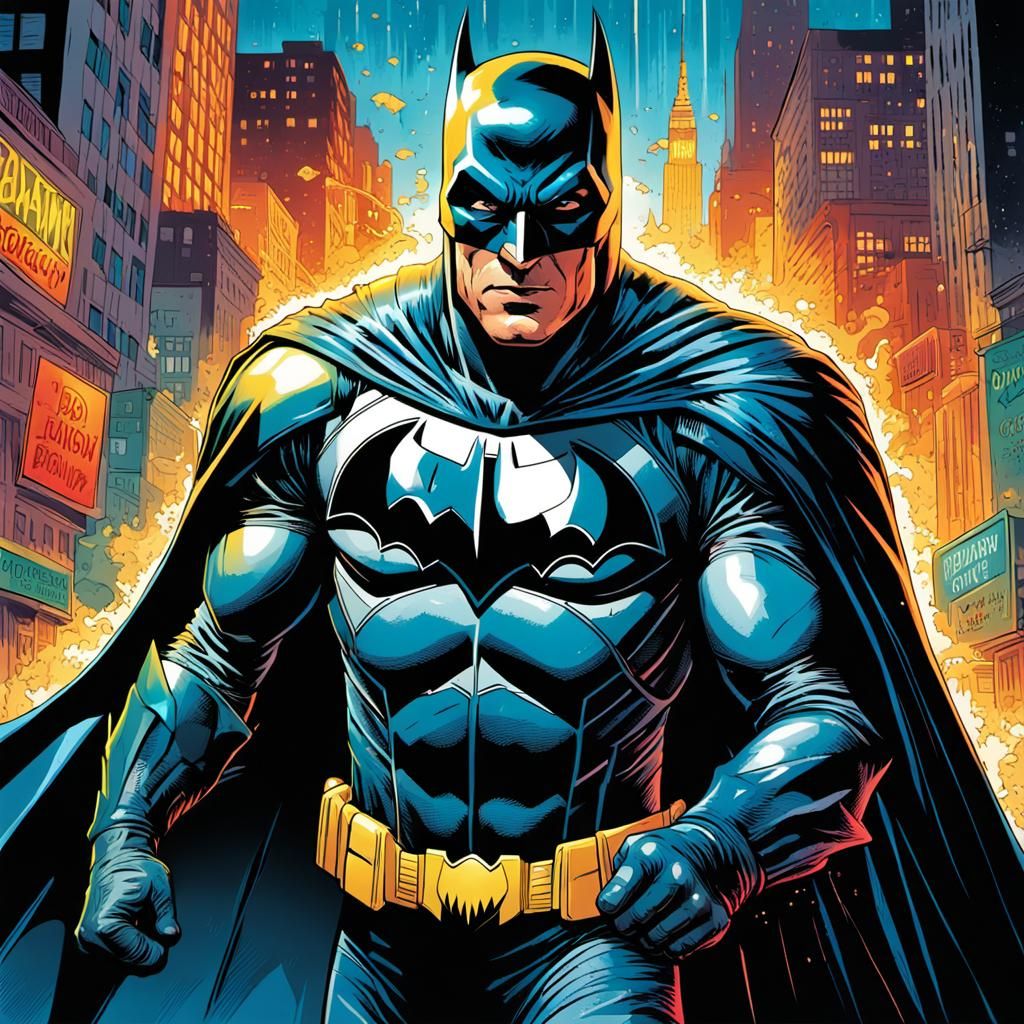 Adam West Batman in Gotham: A Pop Art Tribute