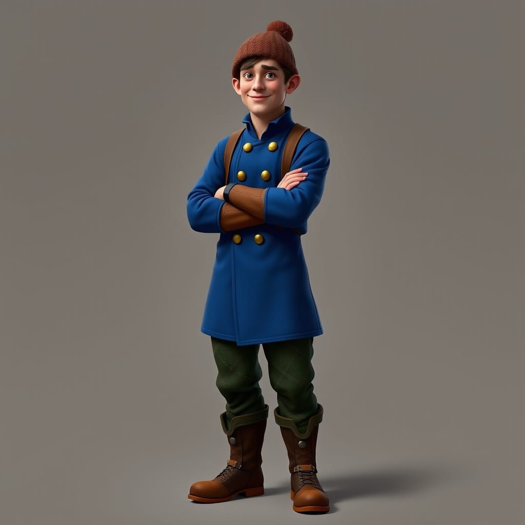 Confident Concept Art of a Dock Worker in Whimsical Fantasy ...