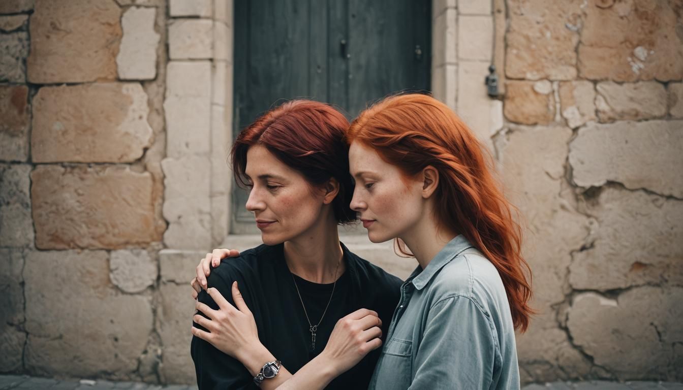 Gentle Connection Between Two Women