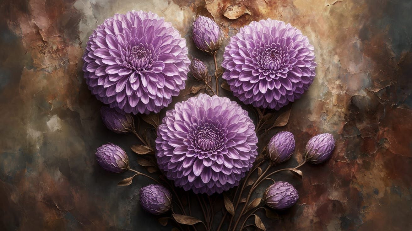 Luxurious Floral Masterpiece in Earthy Tones