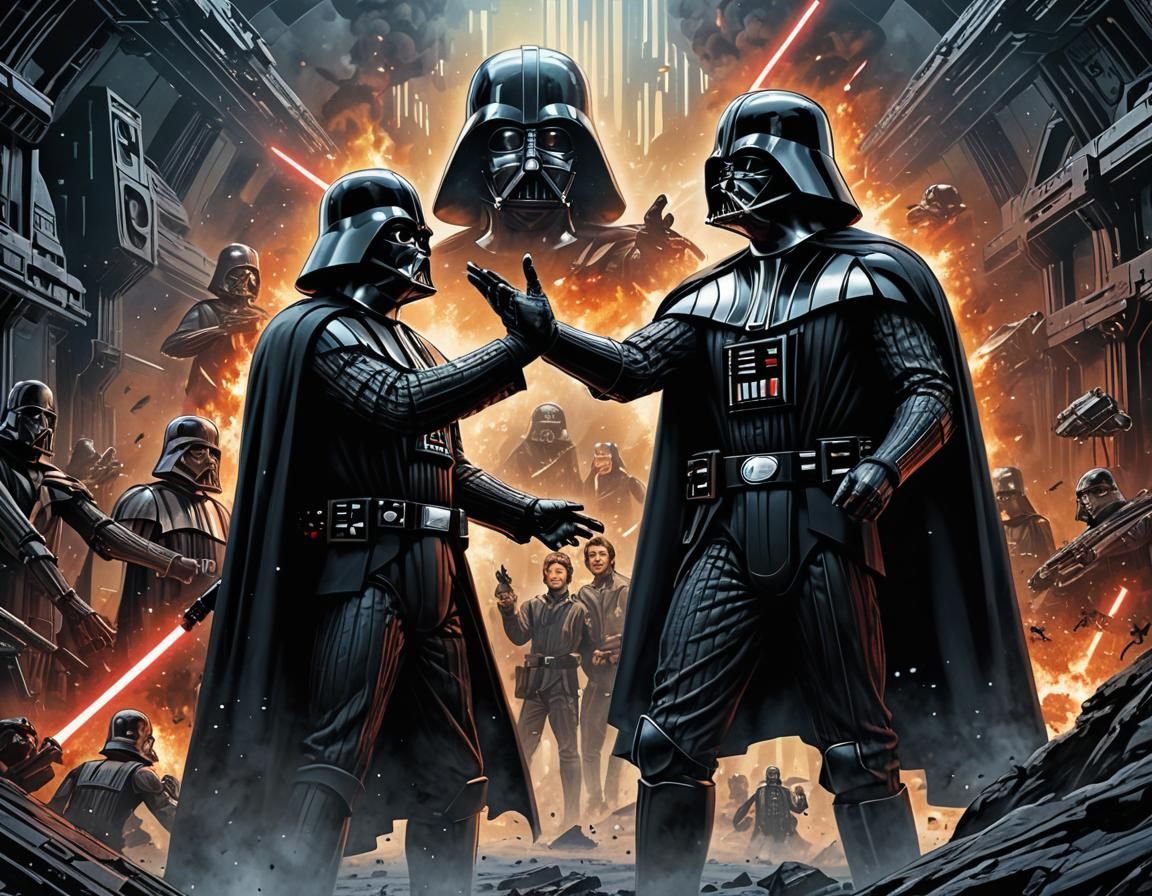 Star Wars Darth Vader Look Alike, High Five