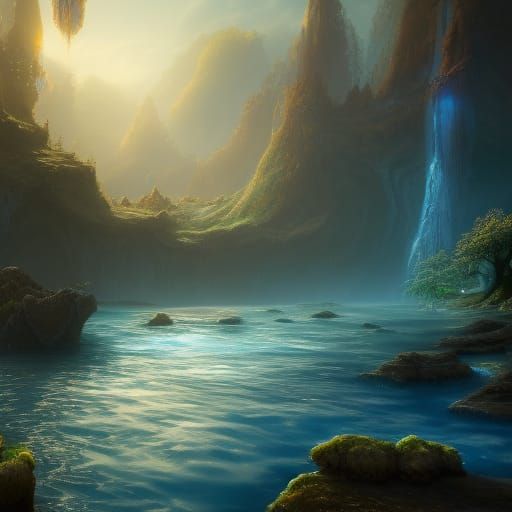 Mystical Water Fantasy Concept Art