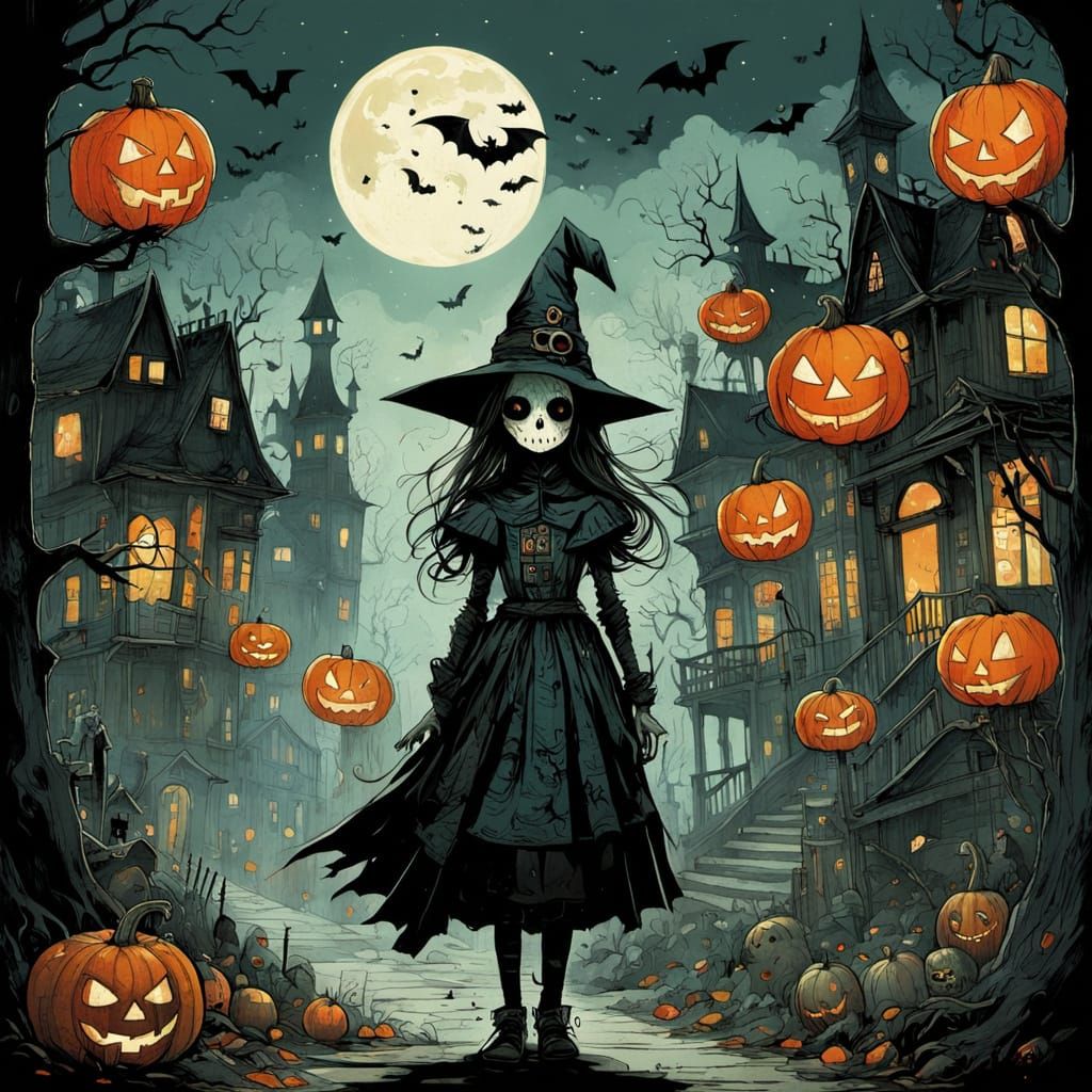 Spooky Halloween Night of Trick-or-Treating Fun