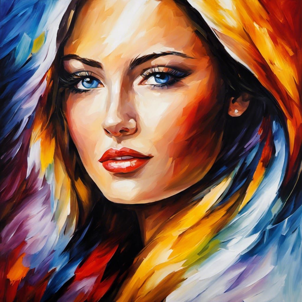 Colorful Impressionist Portrait