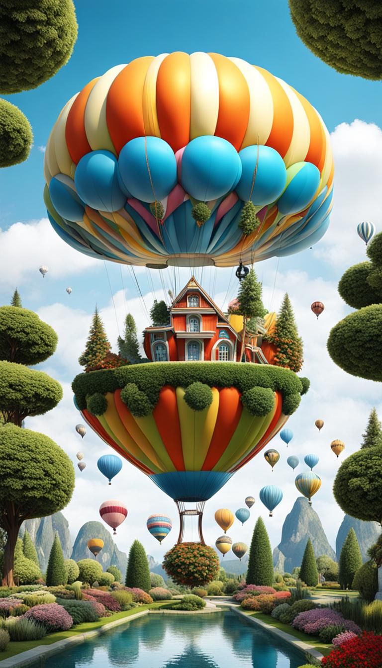 The island of flying balloon