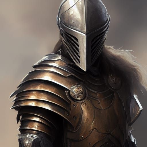 Detailed Skeleton Knight Portrait in Hyperrealistic Style
