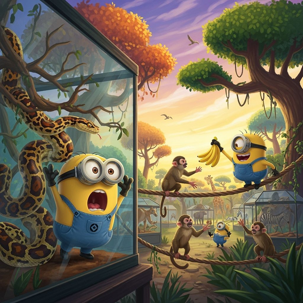 Minions' Whimsical Zoo Adventure