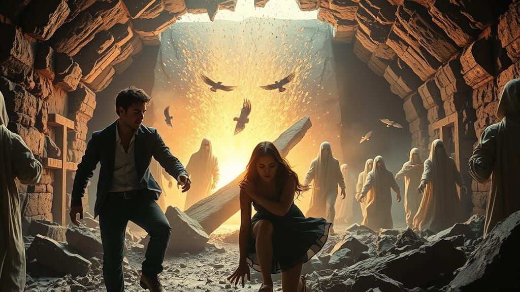 Surreal Scene of Supernatural Chaos Unfolds in a Collapsing ...