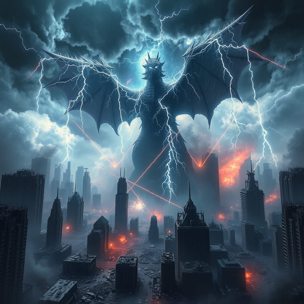 The Stormbringer: A Hyperrealistic Vision of Apocalyptic Fur...