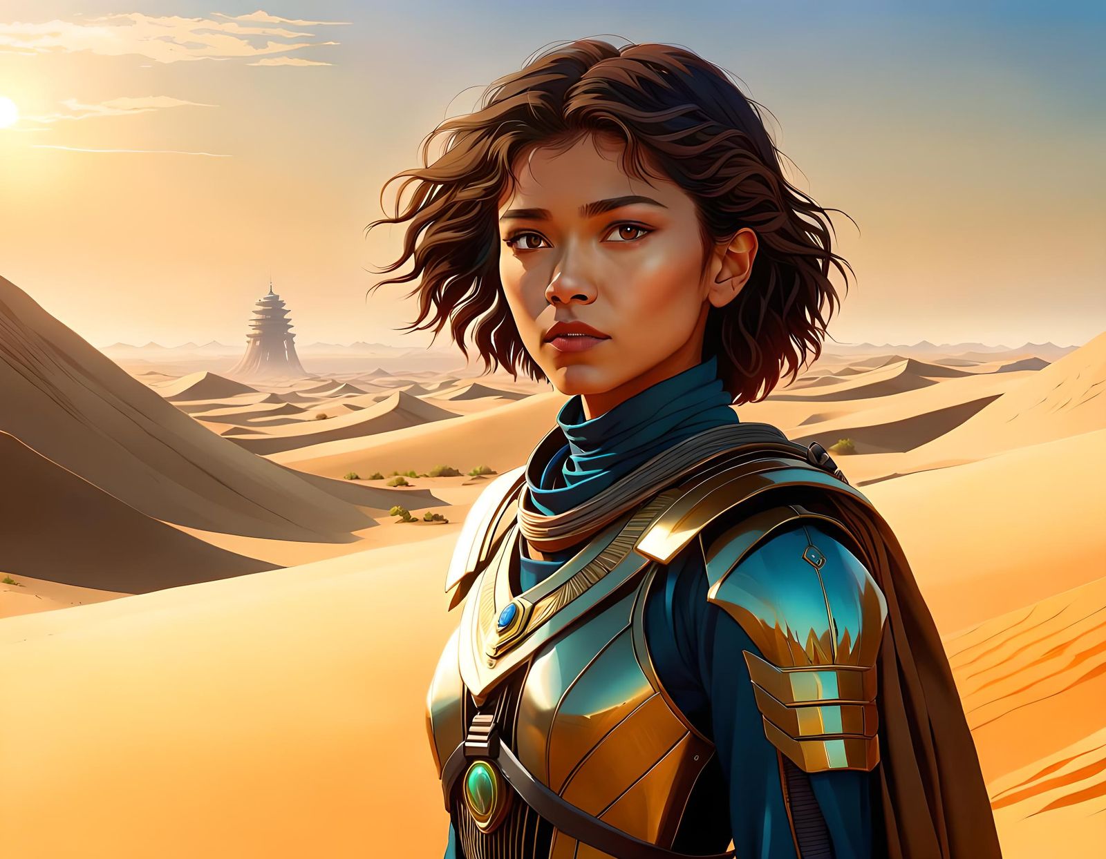 Zendaya in Dune: Anime Key Visual