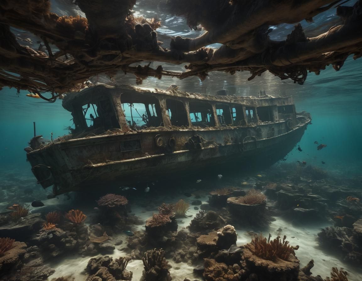 Divers Discover Sunken Fishing Boat on Reef