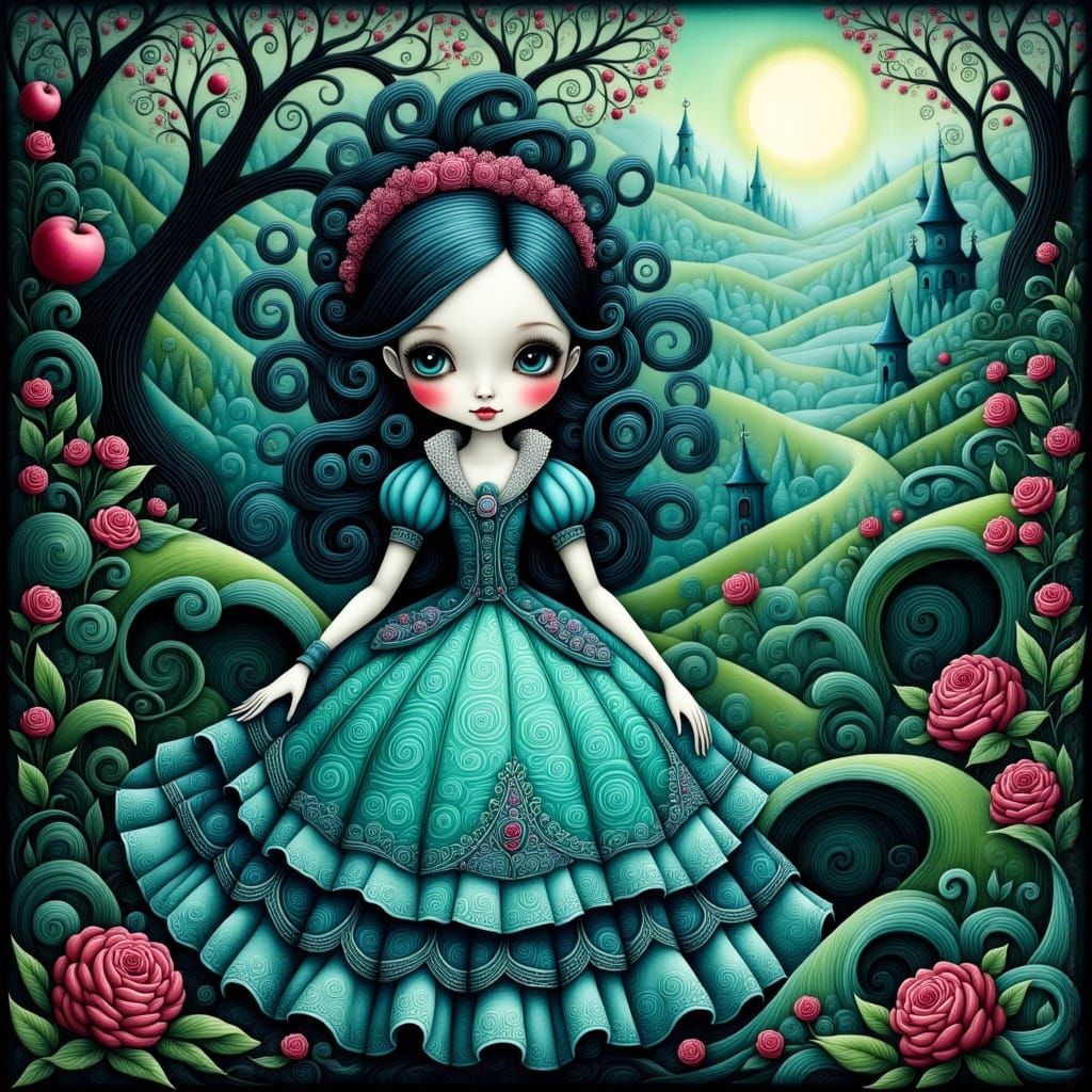 Fairy Tale Beauty Confronts Poisoned Temptation in Whimsical...