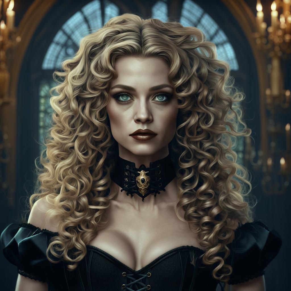 Beautiful Witch in New Orleans, Fantasy Concept Art