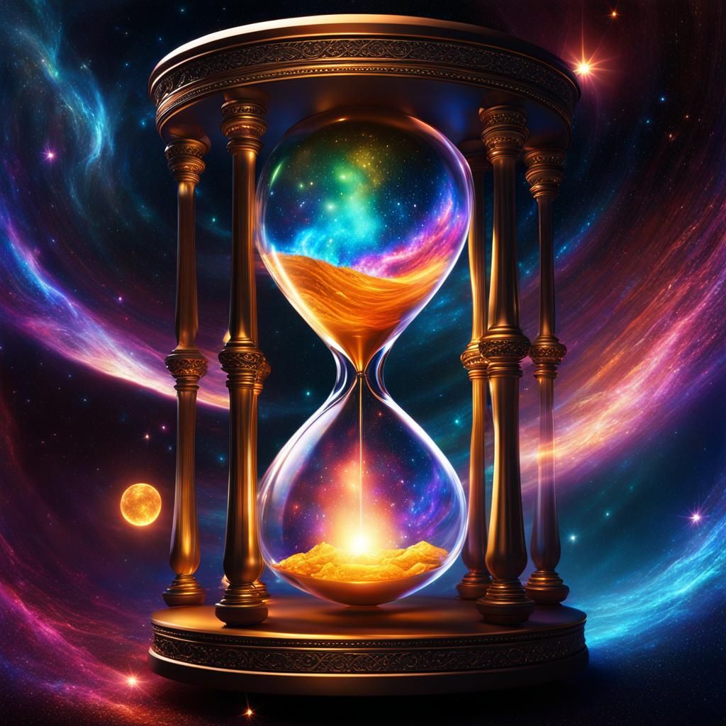 The Hourglass at the end of time