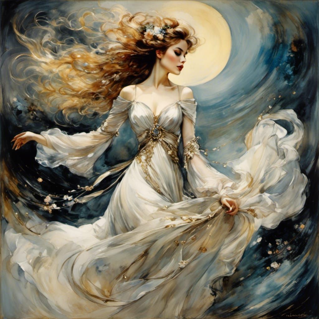 Haunting Fairytale Portrait: Life's Journey